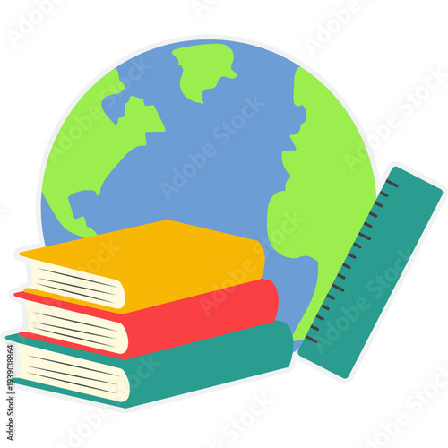 Education and Global Learning Icon