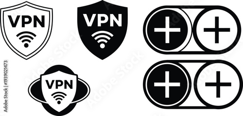 Vpn and battery icons