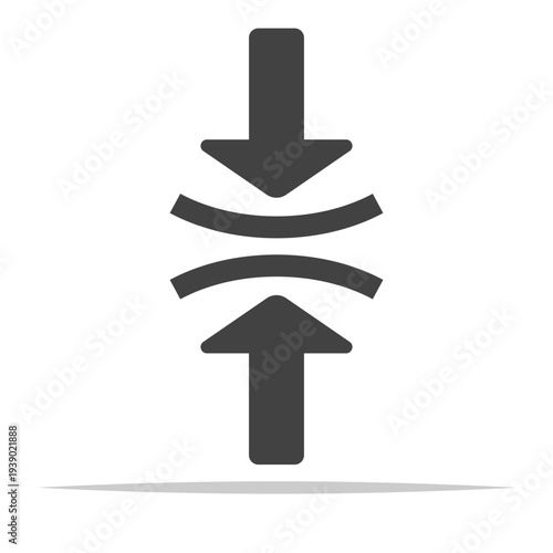 Pressure symbol icon vector isolated illustration