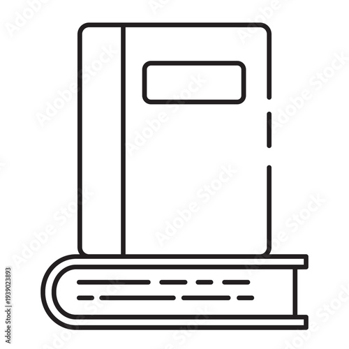 Stack of Books Icon Outline