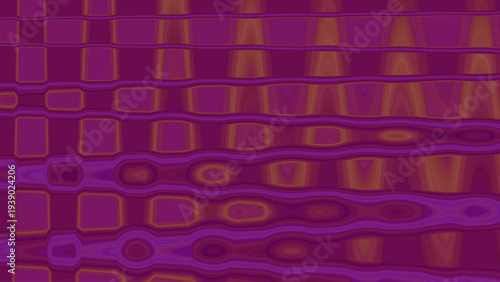 Abstract wavy grid pattern with purple orange red interference heatmap dynamic textured simulation digital artwork design