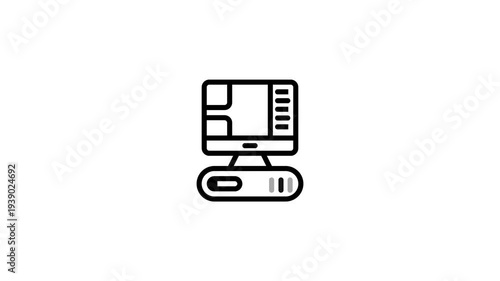 icon motion graphic smart tv