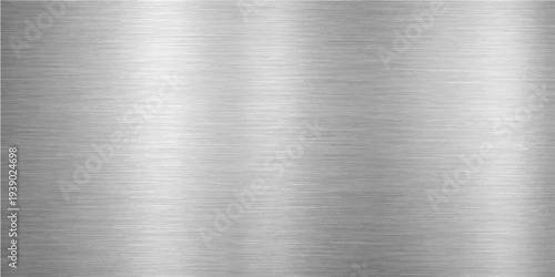 Abstract a brushed metal surface texture, showcases the elegance of modern industrial design with its polished, reflective quality. Perfect for backgrounds and design assets.