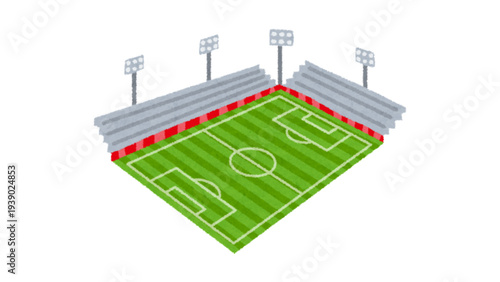 soccer field with football