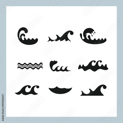 vector set of mustaches