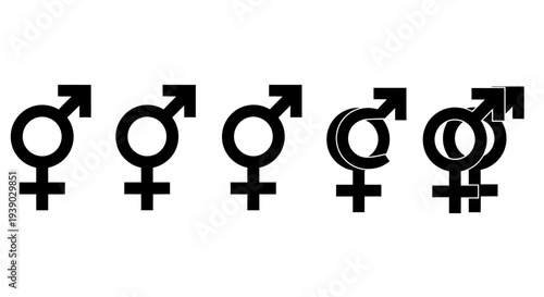 Intersex and gender symbols combination