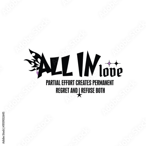 all in no excuse motivational street typography quote design