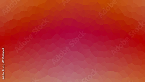 Abstract warm gradient mosaic background with irregular red orange pink shapes blending softly vibrant textured digital artwork design