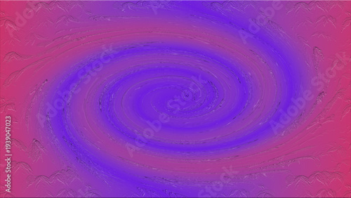 Abstract colorful spiral swirl pattern with blue purple pink red hues radiating outward textured hypnotic optical illusion artwork