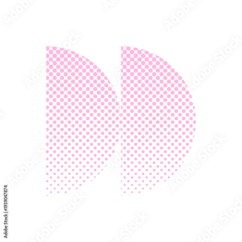 Halftone Dot Pattern Abstract Pop Art Shape Illustration