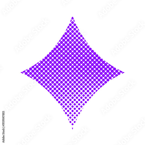 Halftone Dot Pattern Abstract Pop Art Shape Illustration