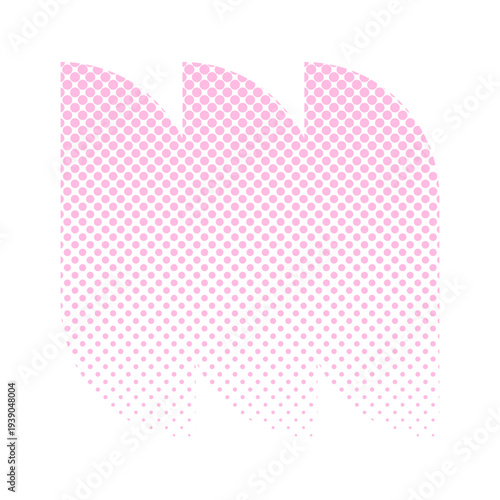 Halftone Dot Pattern Abstract Pop Art Shape Illustration