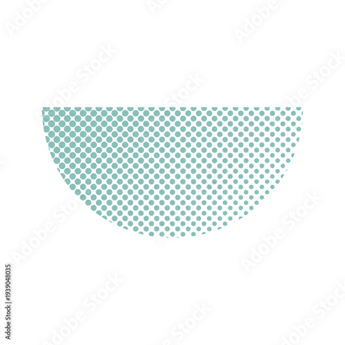 Halftone Dot Pattern Abstract Pop Art Shape Illustration