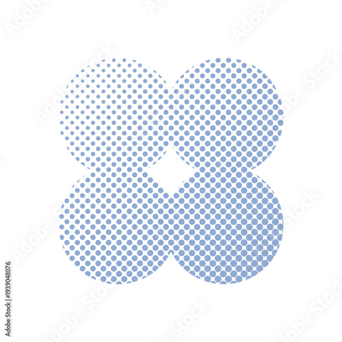 Halftone Dot Pattern Abstract Pop Art Shape Illustration