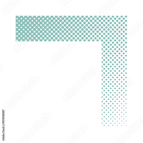 Halftone Dot Pattern Abstract Pop Art Shape Illustration