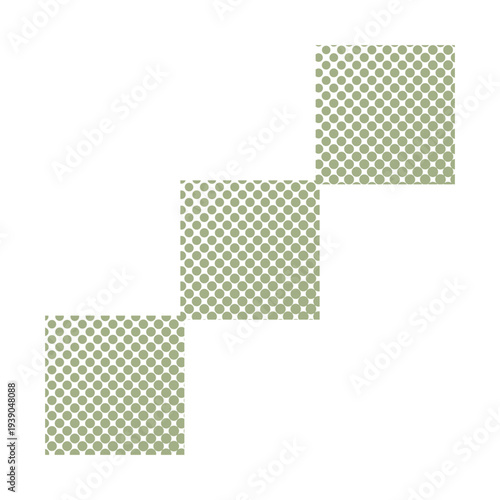 Halftone Dot Pattern Abstract Pop Art Shape Illustration