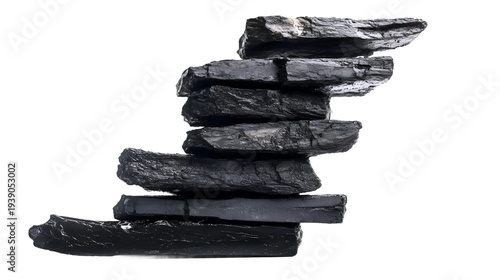 Layered Coal Tar Pitch Blocks