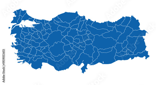 Map of turkey showing its provinces and regional divisions