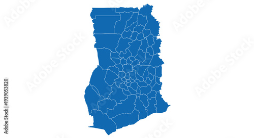 Map of indiana state with county boundaries in a detailed illustration