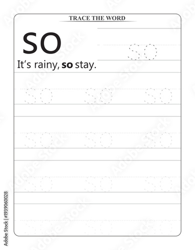 Learning the Word SO