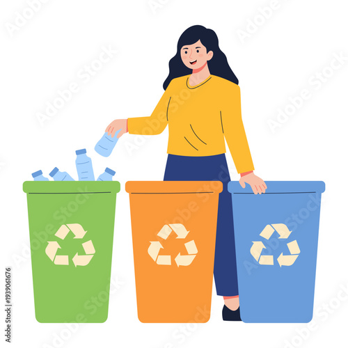 Plastic Recycling Characters