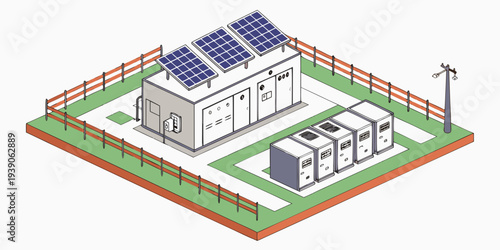 Modern solar-powered shipping container home with attached garden and energy system