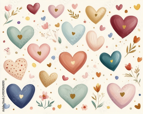 Emotional Harmony Mindset Transformation Background, Minimalist Pastel Heart Balance Pattern, Healing Journey Spiritual Growth Aesthetic,