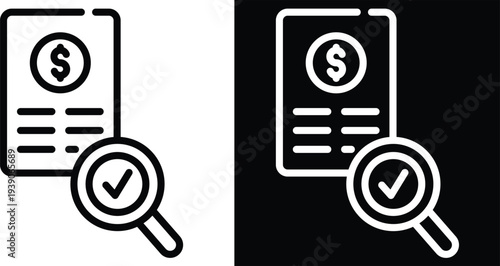 trial Two-tone version in black and white background