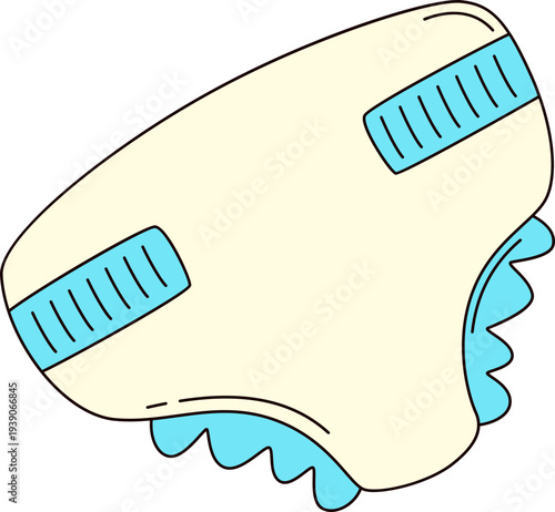 Baby Diaper Illustration