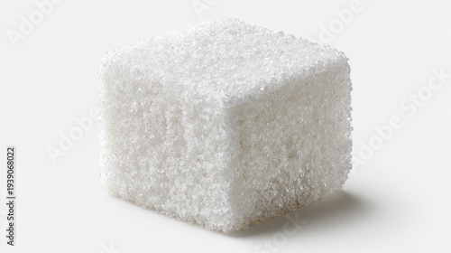 Glittering White Cube Covered In Sparkles Under Bright Studio Lighting On Plain White Surface Creates Striking Visual Texture And Minimalist Composition