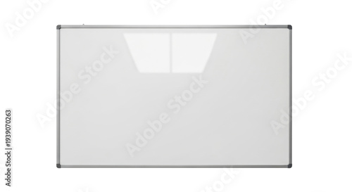 Konstfotografi Isolated whiteboard panel, classroom board, business presentation tool or writin