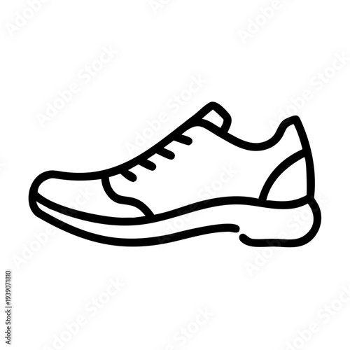 Running Shoe Icon — Fitness Training, Cardio Exercise and Weight Loss Symbol
