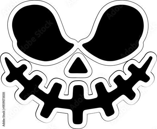 Spooky Jack-o-Lantern Face Icon