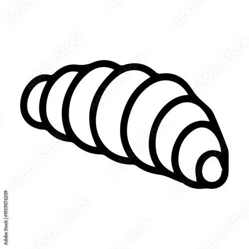 Croissant outline icon