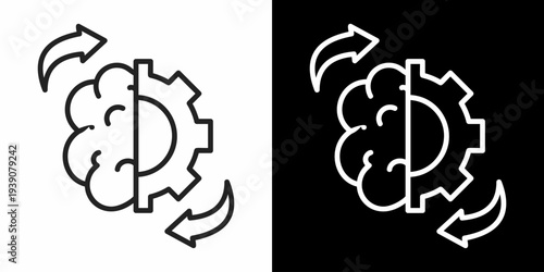 Cognitive White Icon Set Design