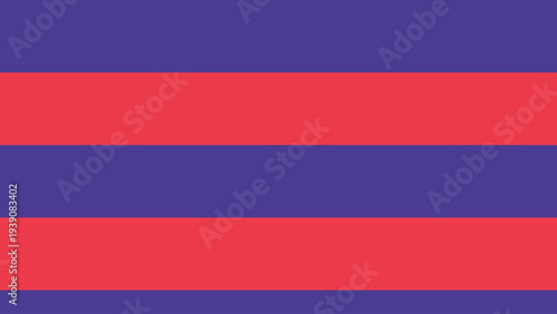 Abstract horizontal stripe pattern alternating purple and red bold symmetrical design modern geometric digital art background