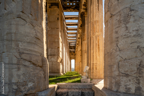 Temple of Hephaestus in the Ancient Agora of Athens, one of the best-preserved Greek temples - November 15, 2025.
