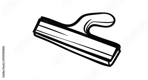 Squeegee : a sleek graphic of a squeegee tool, ideal for cleaning tasks. 