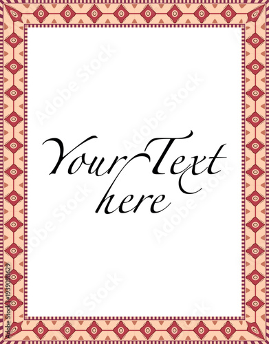 Add a touch of elegance with this customizable border design