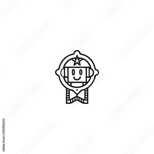 Simple Black and White Pixelated Level Up Graphic for Game Design and Progress Milestone