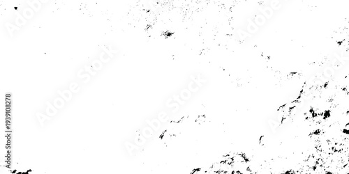 Grunge vintage white and black vector wall distressed dirty noise rust cracked pain background. messy dusty chalk splat dirt rusty noise overlay concrete wall texture background.