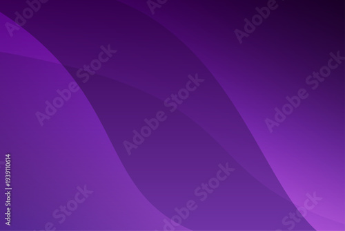 紫のグラデーションと曲線ウェーブの抽象背景デザイン素材