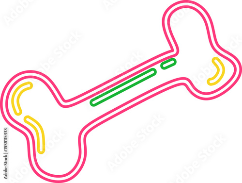 Neon Doodle Kids Drawing 