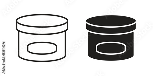 Cream icon symbol set. Icon design vectors