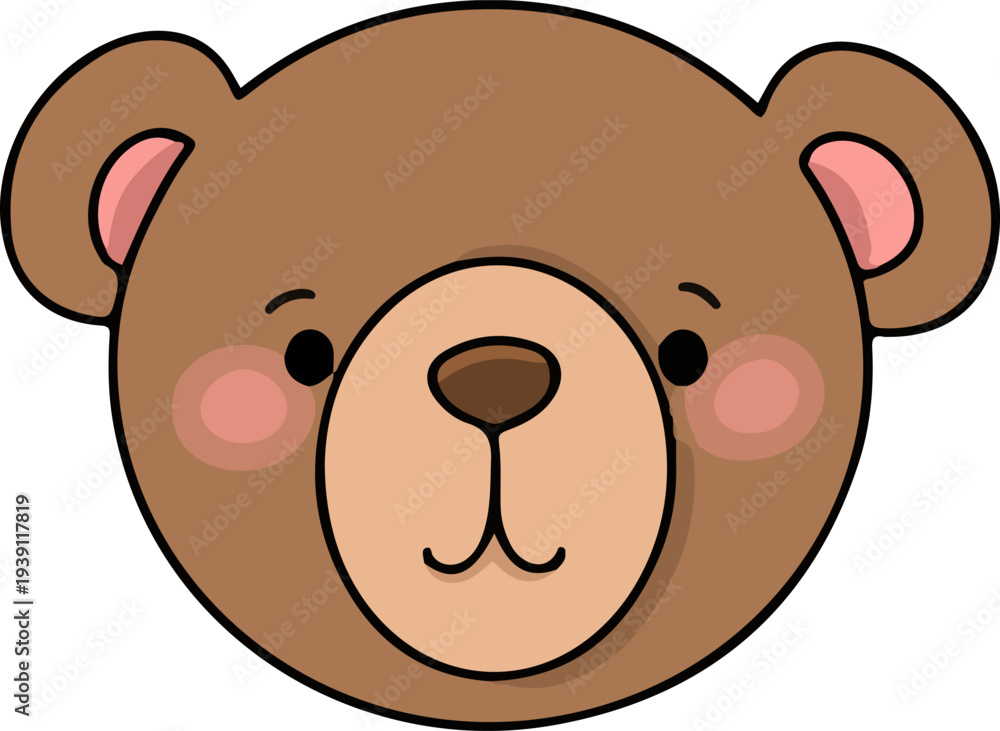 Fototapeta premium Cute Cartoon Animal Characters Illustration Set