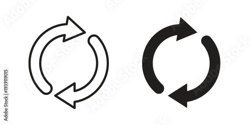 Exchange icon symbol set. Icon design vectors