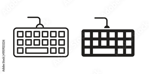 Keyboard icon symbol set. Icon design vectors