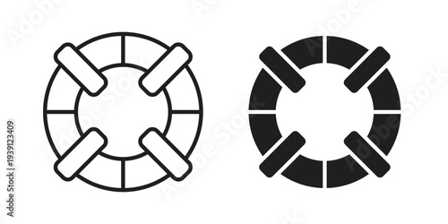 Life buoy icon symbol set. Icon design vectors