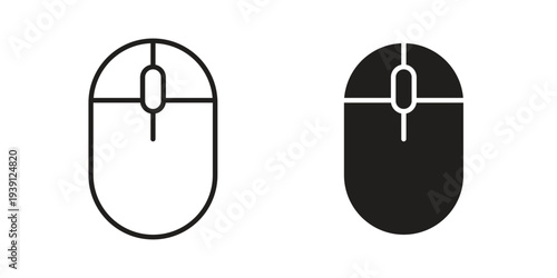 Mouse icon symbol set. Icon design vectors