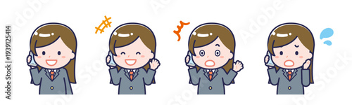 スマートフォンを使う「学生」の女性